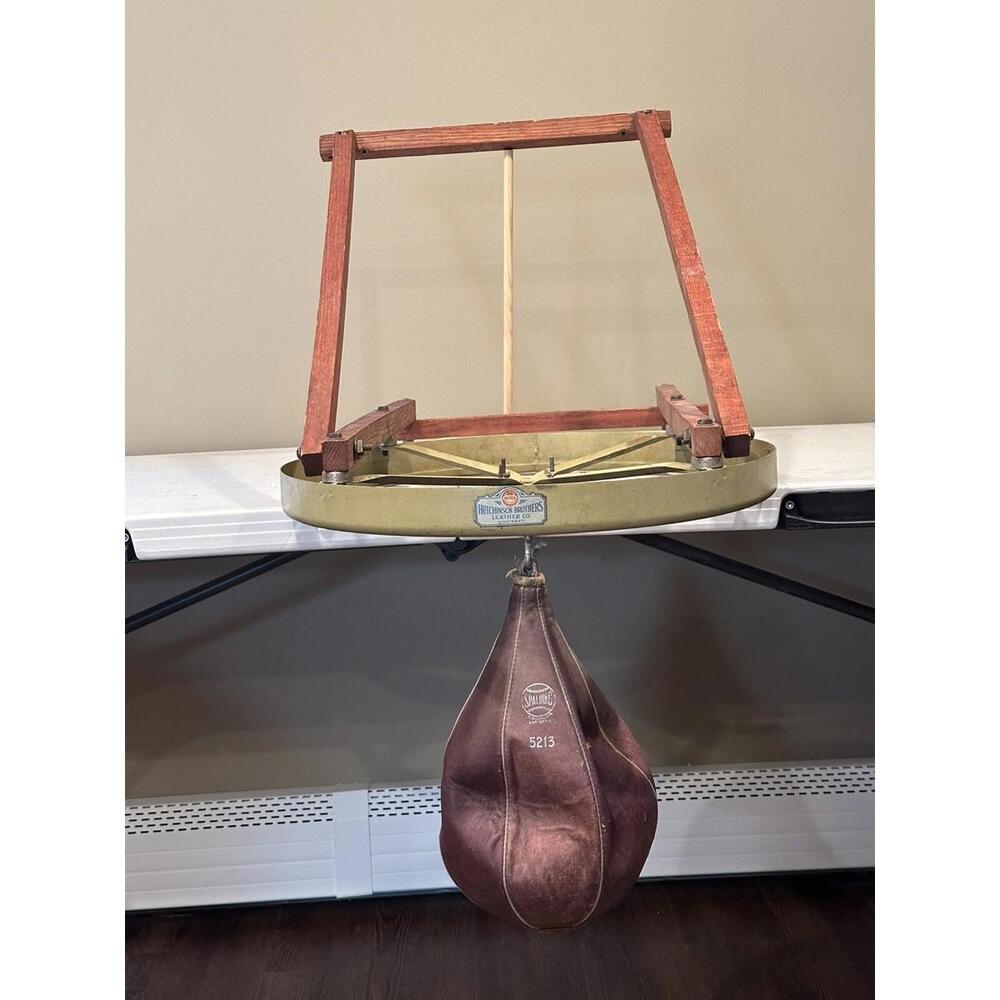 VTG Hutchinson Bro Boxing Frame With Spalding Bag Training USA Sparring Fight